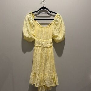 Altar'd State Sunny Yellow Mini Dress